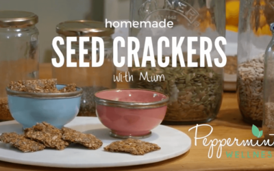 MY HOMEMADE SEED CRACKERS WITH MUM
