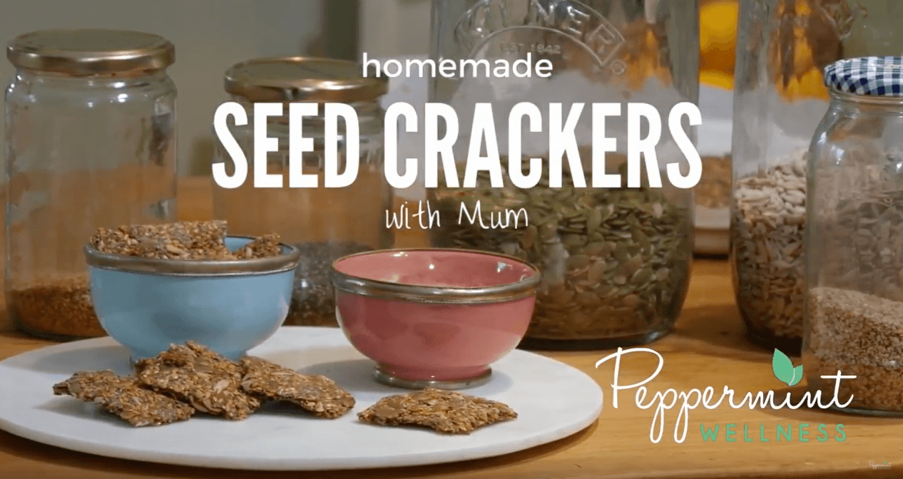 MY HOMEMADE SEED CRACKERS WITH MUM