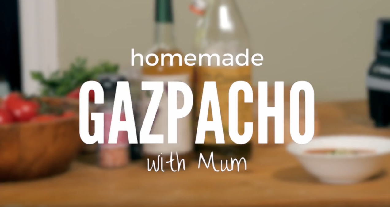 Making Gazpacho with Mum